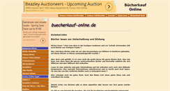 Desktop Screenshot of buecherkauf-online.de